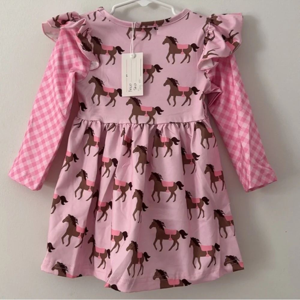 Pete and Lucy Kinsley Boutique Baby Girl Long Sleeve Fall dress 6-12‎ month
